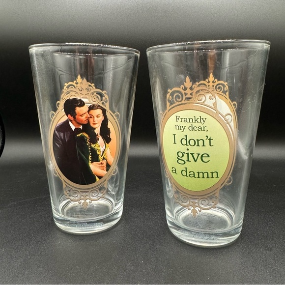 Gone With The Wind Drinking Glasses Set of 2 - Picture 5 of 15